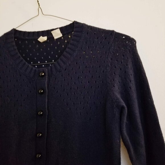 Anthropologie Moth Navy Snail Pocket Cardigan XS - Picture 6 of 10